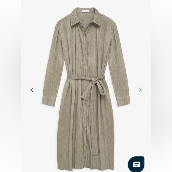 Anine Bing Dresses & Skirts - Anine Bing NWOT Alma Midi Shirtdress in Desert Sage | Medium | Sage Khaki Green